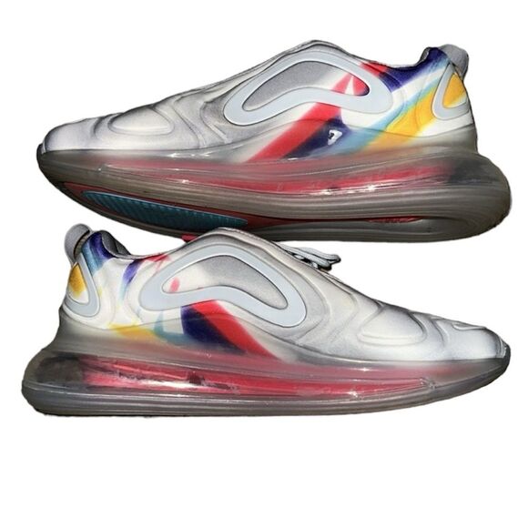 Nike Air Max 720 Sneakers Grey Airbrush Running Shoes Size 11 - Picture 6 of 11
